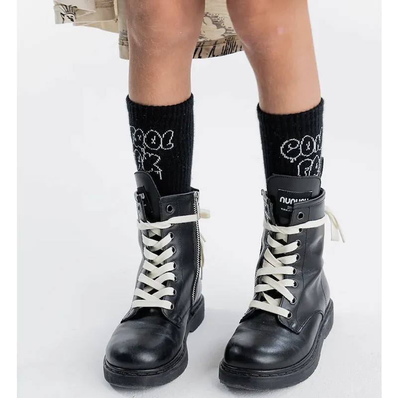 NUNUNU Combat Boots