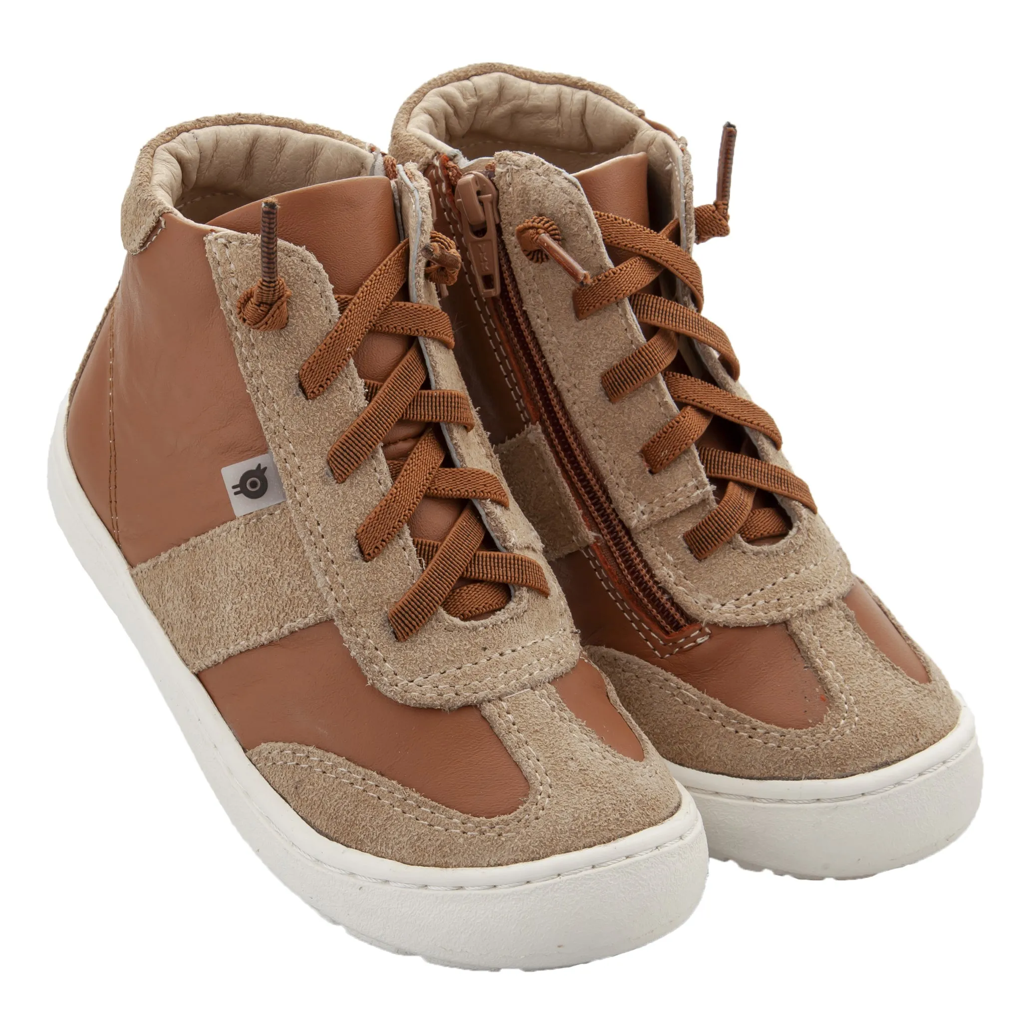 Old Soles Girl's & Boy's 9001 Travel High Top Leather Sneakers - Tan/Tan Suede