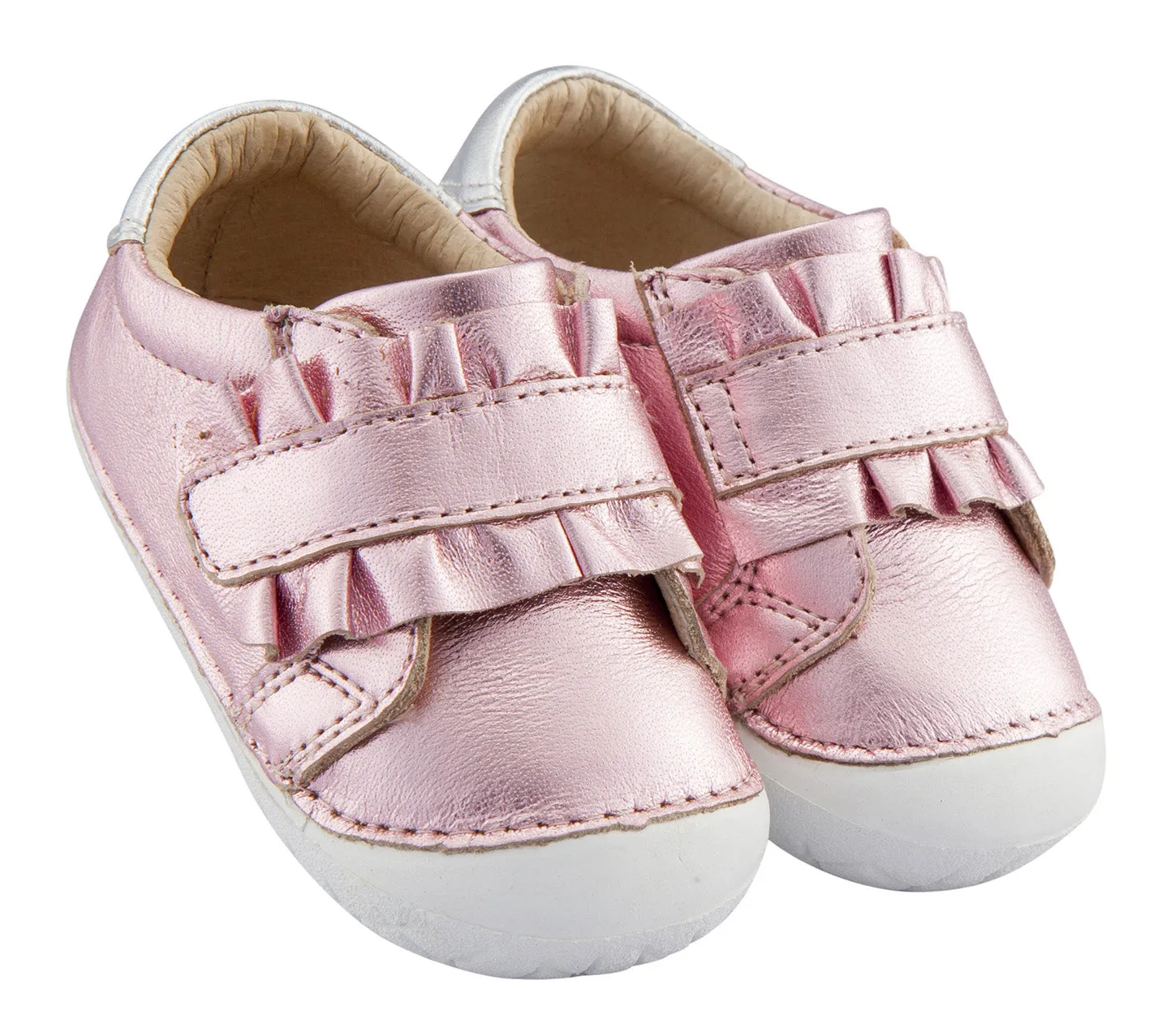 Old Soles Girl's Frill Pave Sneakers, Pink Frost/Silver