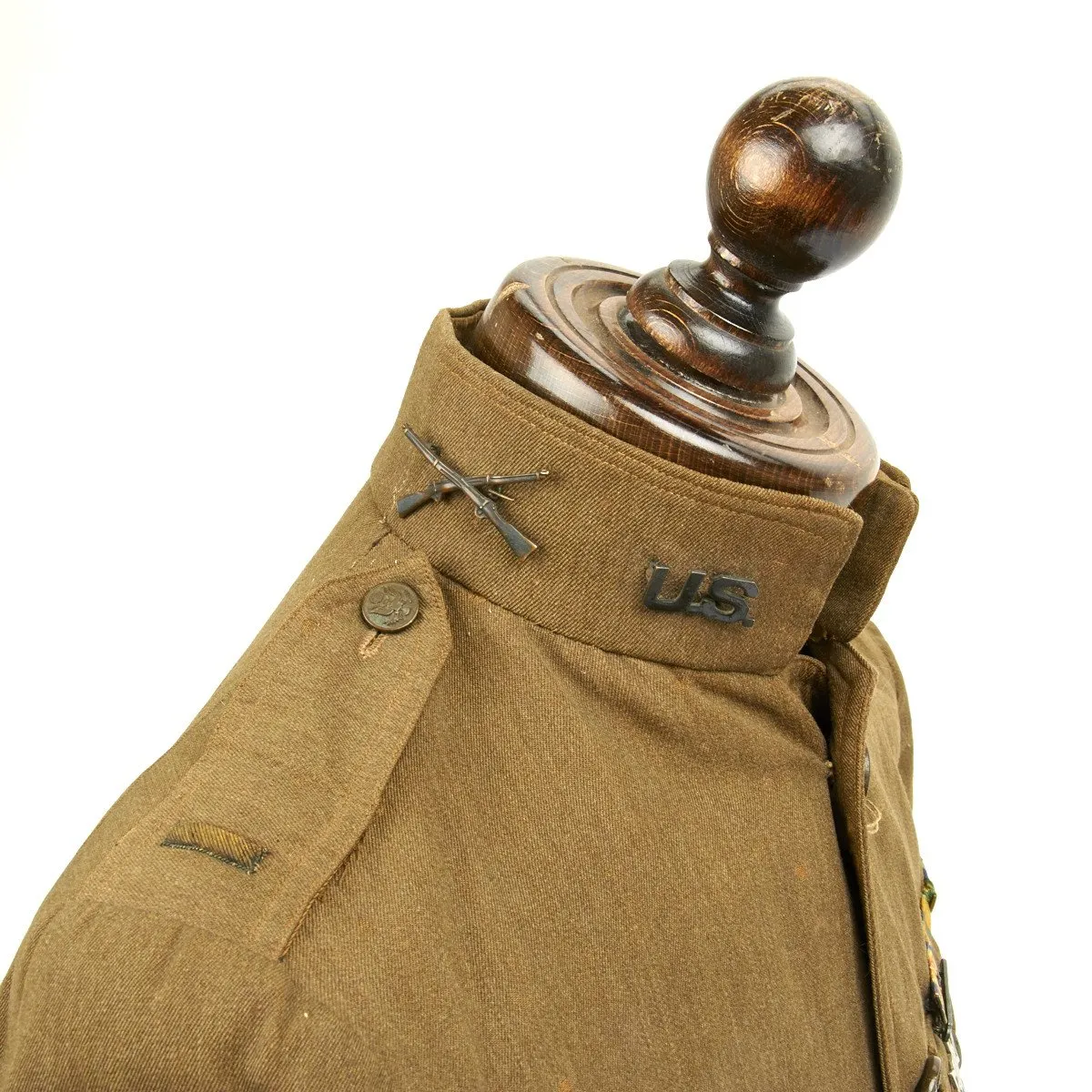 Original U.S. WWI Army Dixie" Division Named 2nd Lieutenant Set with Foot Locker