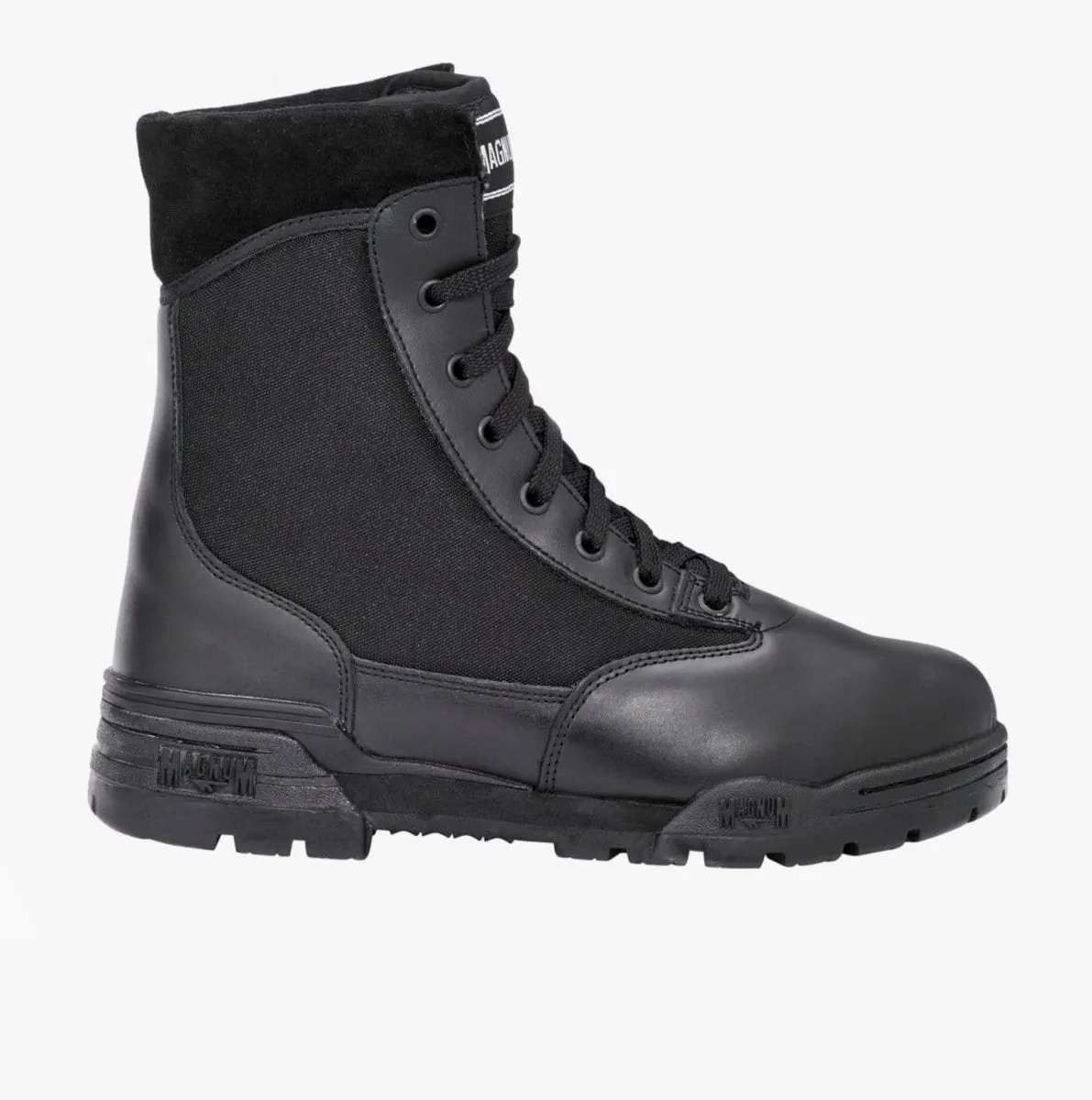 PANTHER 8.0 SZ Unisex Non-Safety Side Zip Combat Boots Black