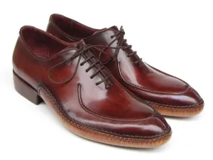 Paul Parkman Burgundy Side Handsewn Split-Toe Oxfords