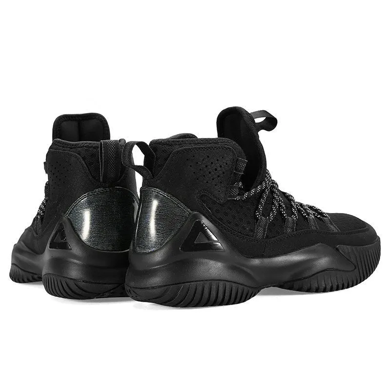 PEAK Men Court Basketball Shoes Cushioning Sneakers Black DA830551