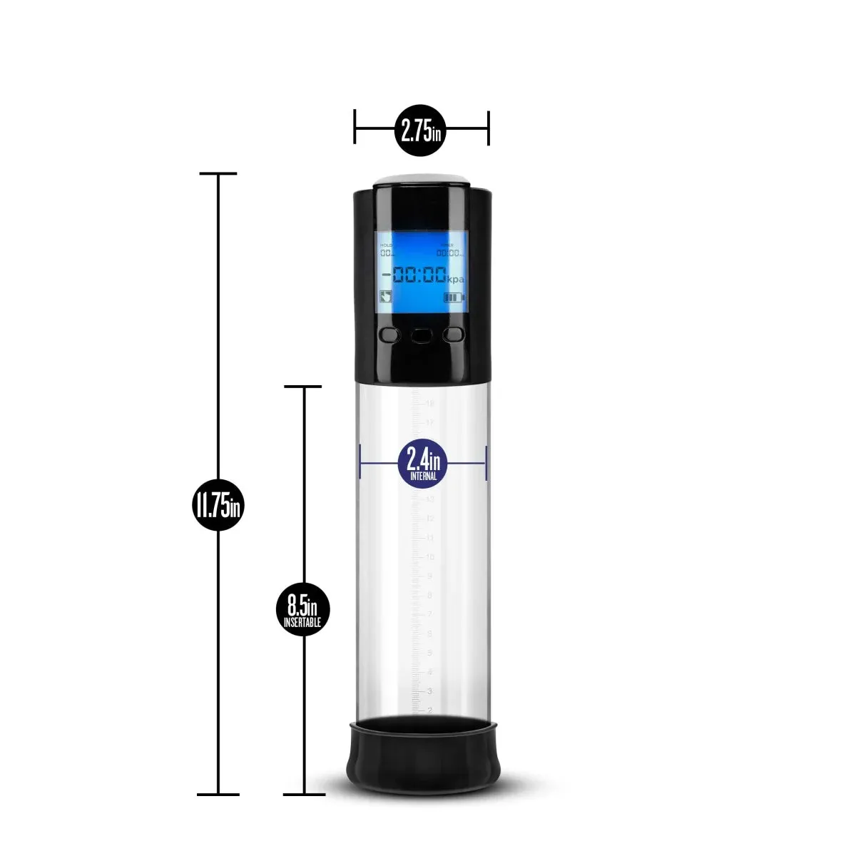 Performance VX10 Male Enhancement Clear Rechargeable Pump