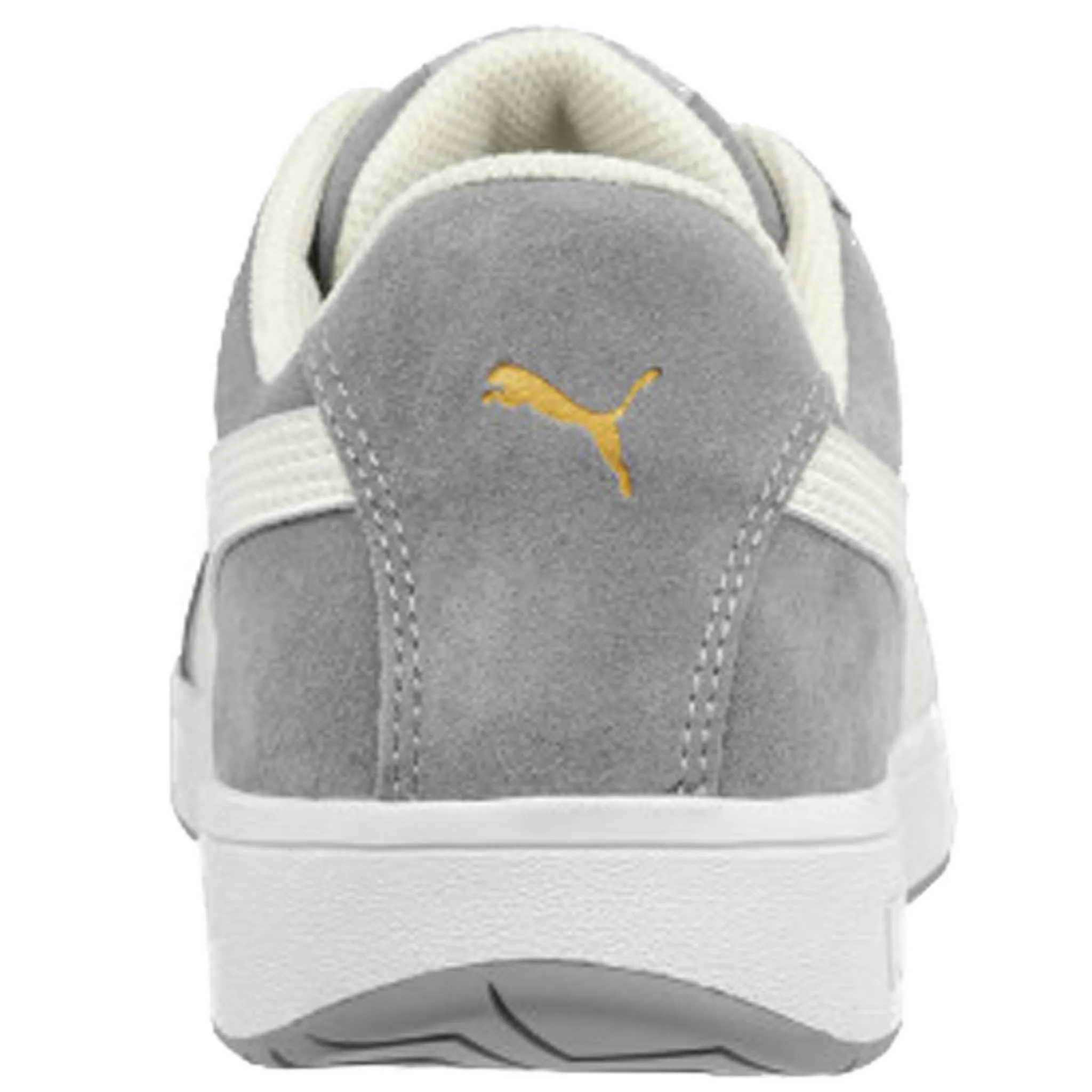 Puma Women's 640125 Iconic Suede Low Grey Composite Safety Toe Metal Free Work Shoes