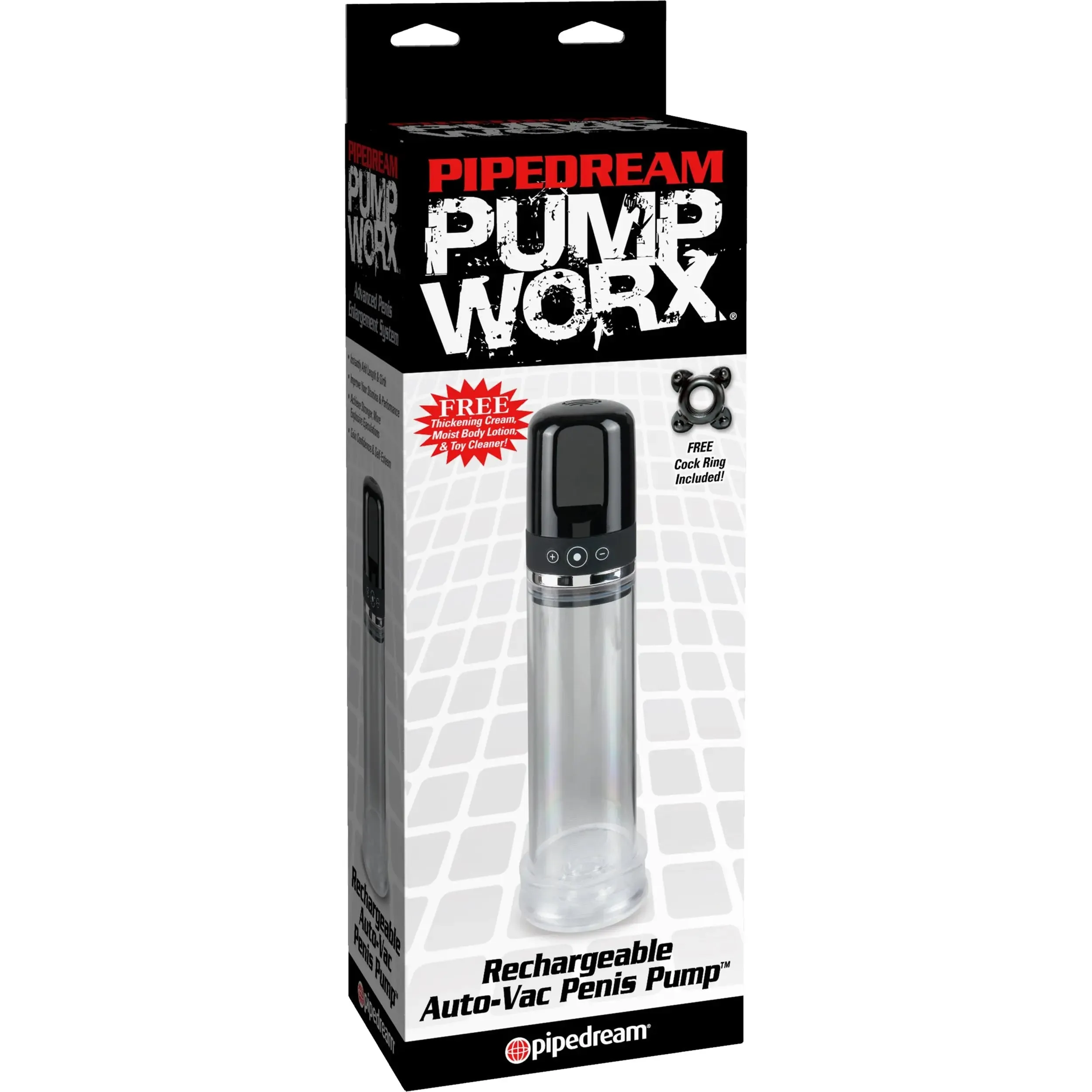 Pump Worx Rechargeable 3-Speed Auto-Vac Penis Pump