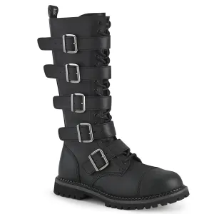 Riot 5 Buckles Combat Boots (Unisex)