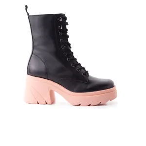 Romeo Black/Pink Leather