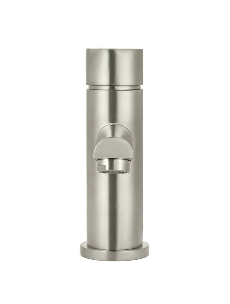 Round Pinless Basin Mixer - PVD Brushed Nickel