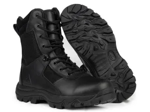 Ryno Gear 8" Coolmax Tactical Combat Side Zip Boots (Black)