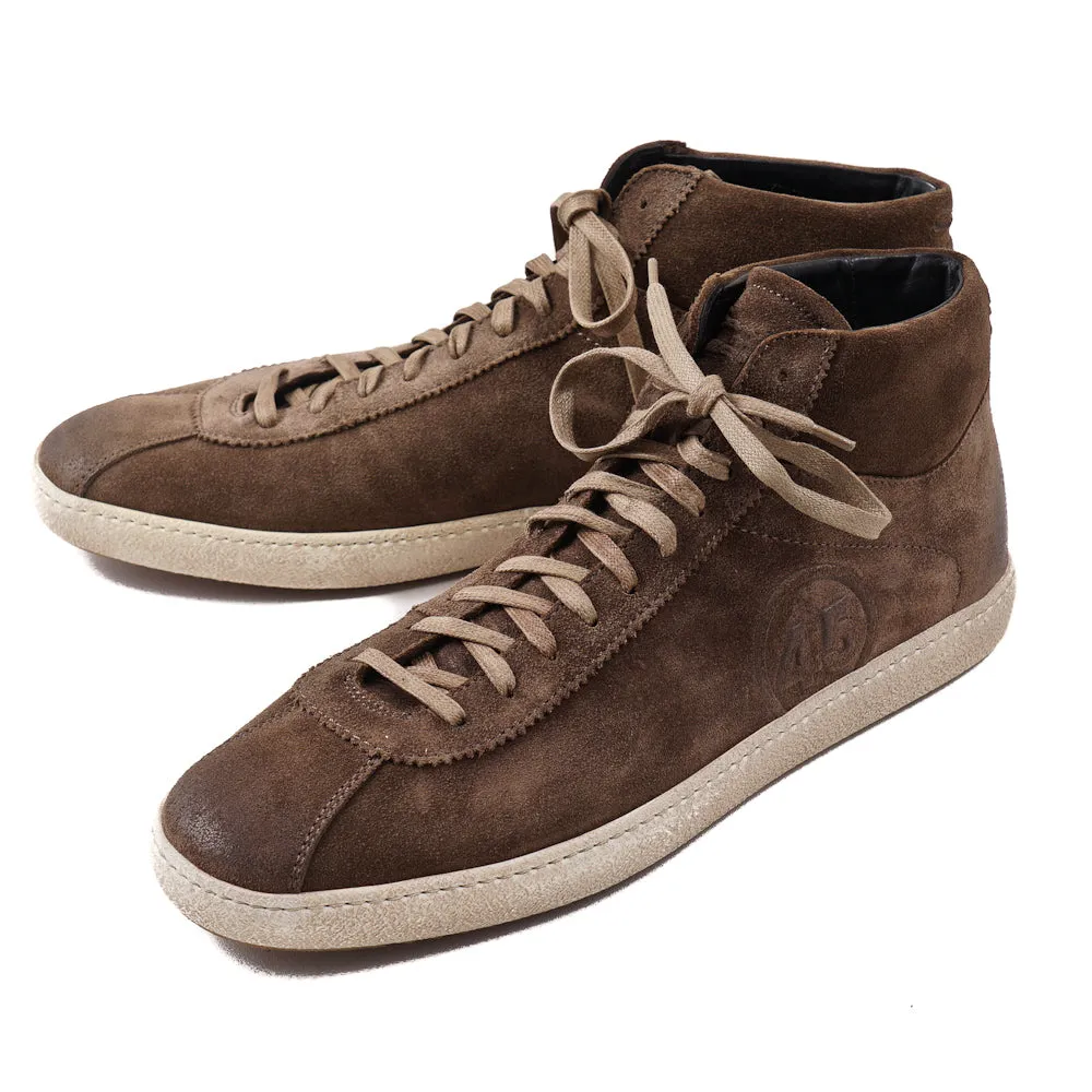 Santoni for AMG Mid-Top Suede Sneakers