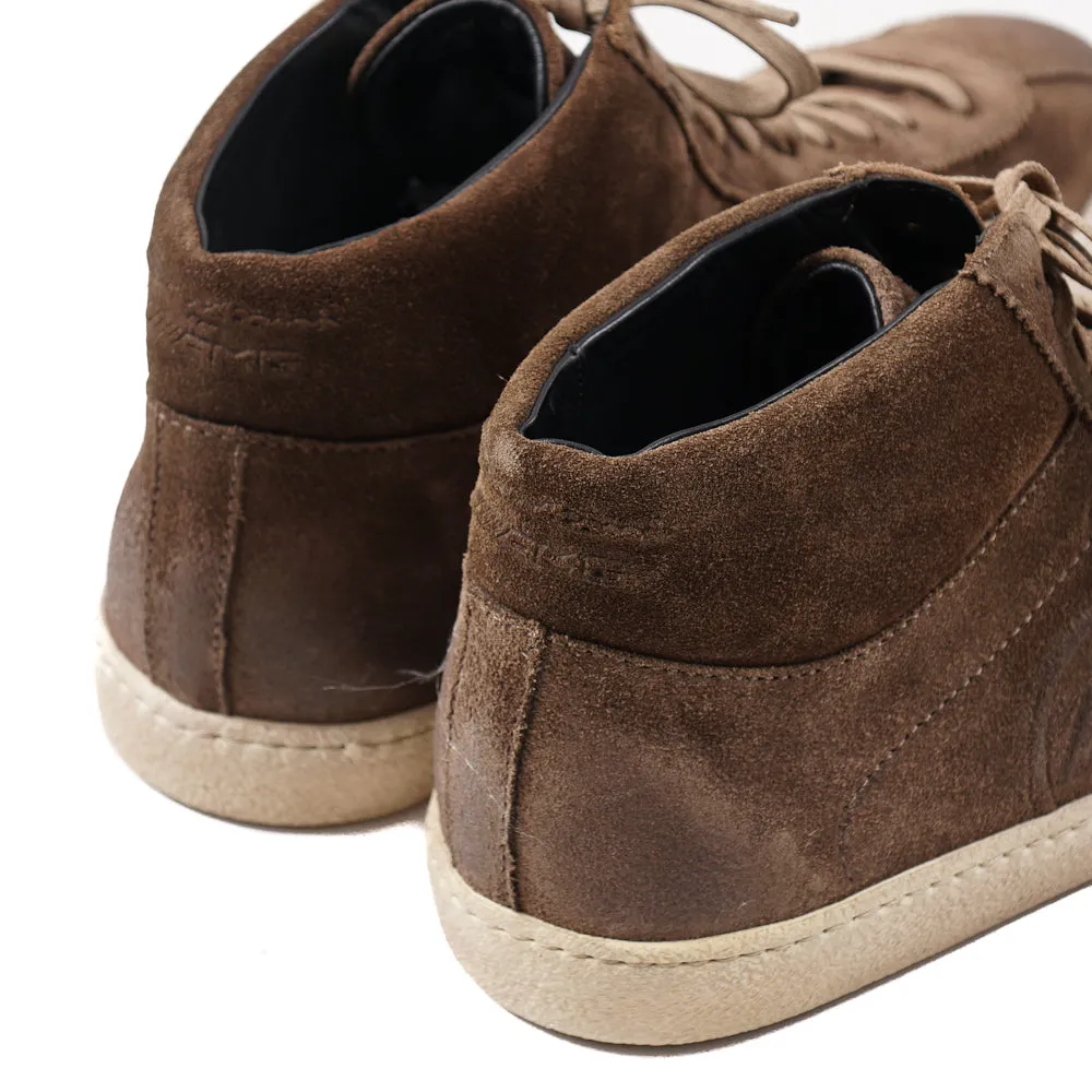 Santoni for AMG Mid-Top Suede Sneakers