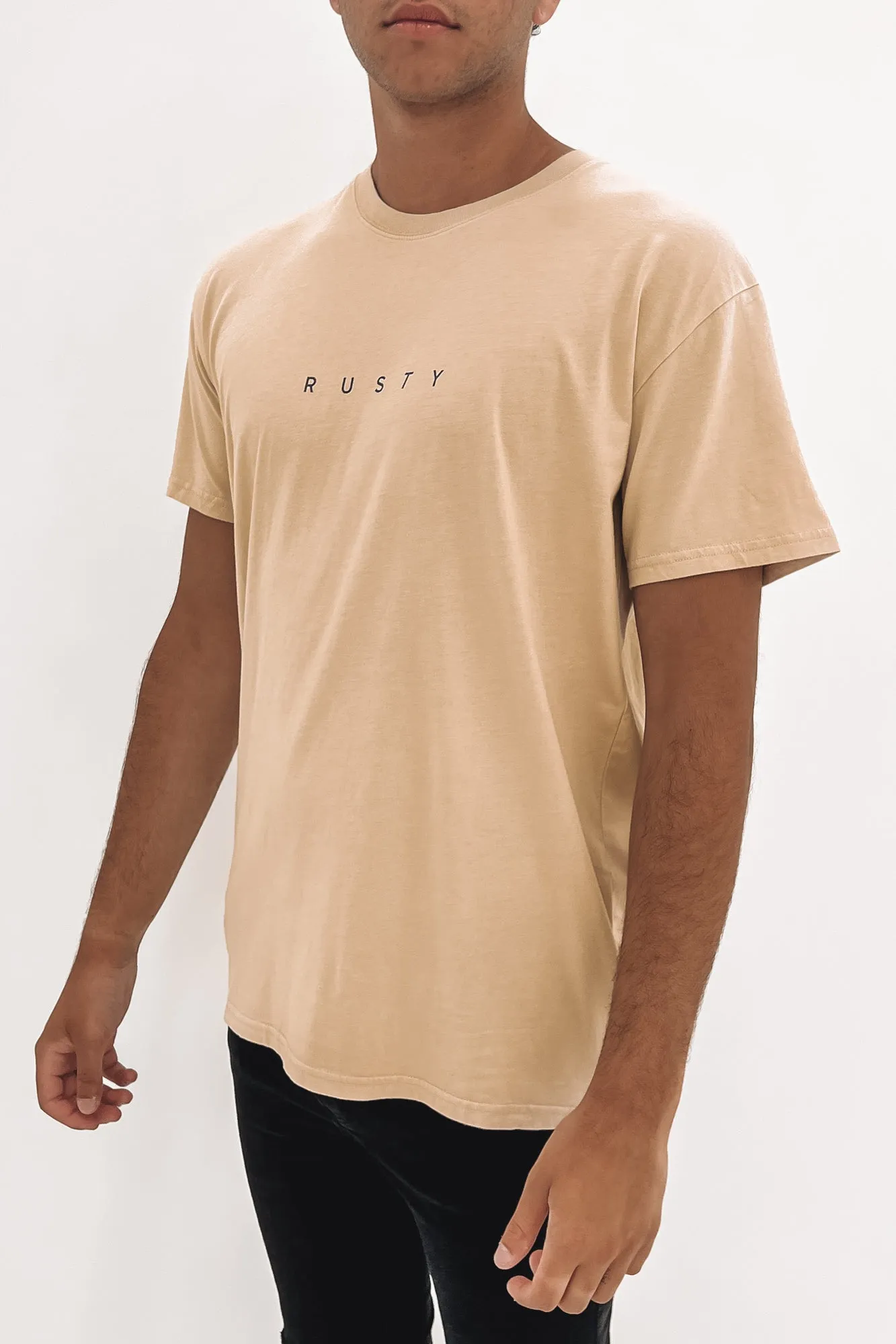 Short Cut Short Sleeve Tee Oatmilk