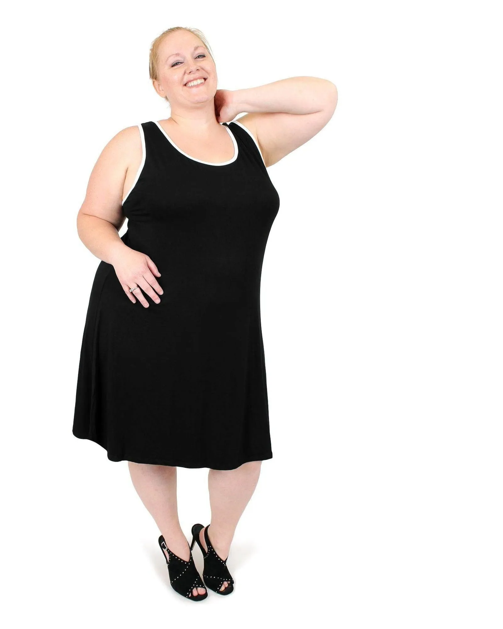 Skylar Trapeze Dress | Black