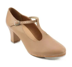 So Danca - Tina 2" Heel T-Strap Tap Shoe - Adult (TA49) - Caramel