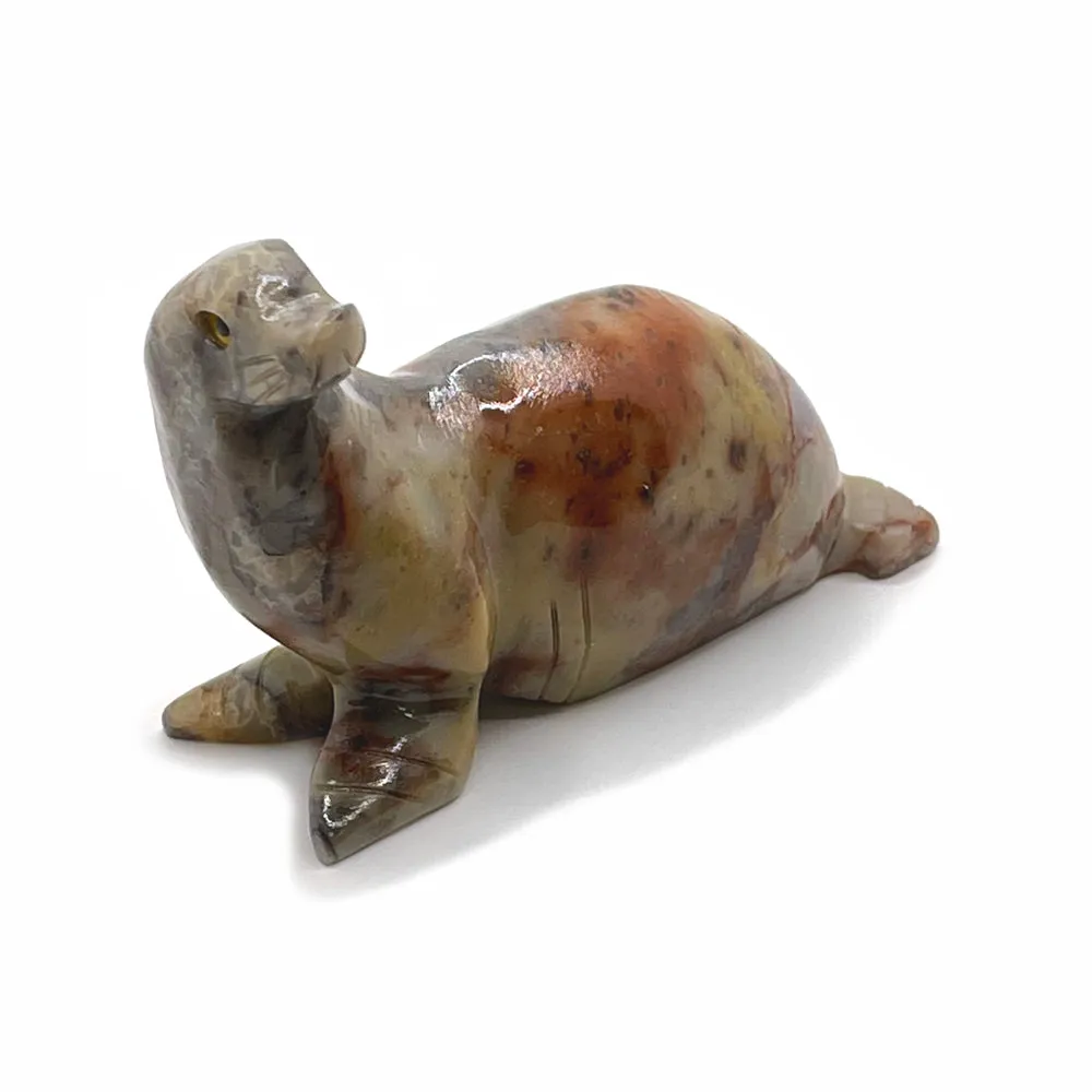 Soapstone Sea Lion Statue