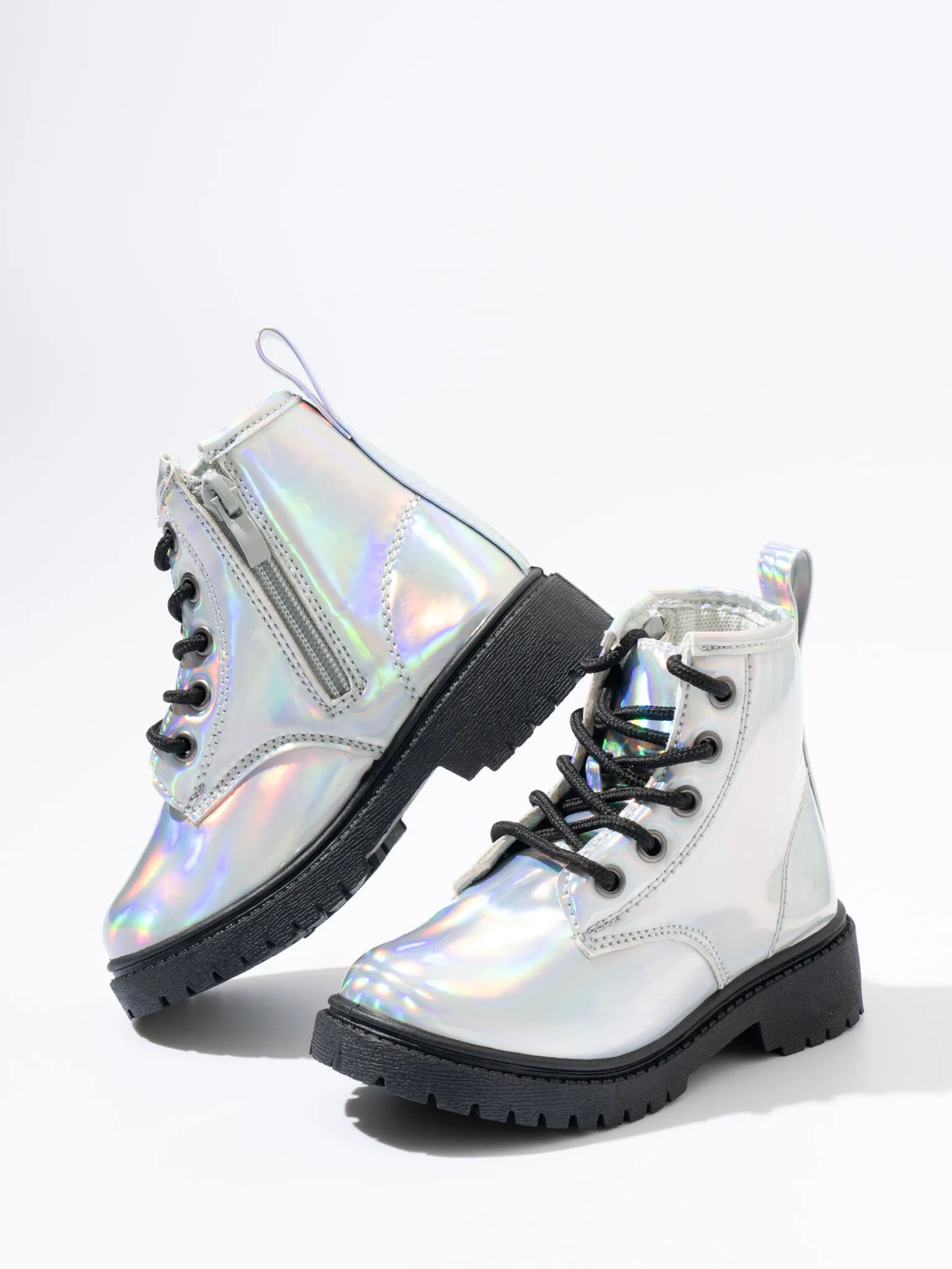 Sparkle Combat Boots