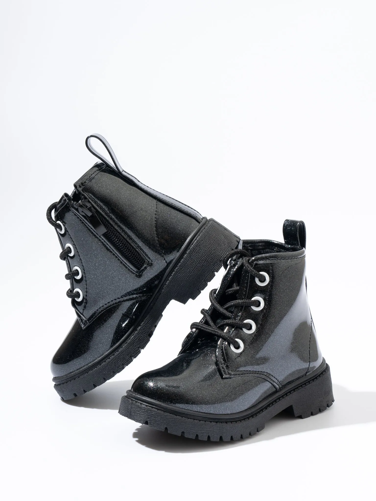 Sparkle Combat Boots