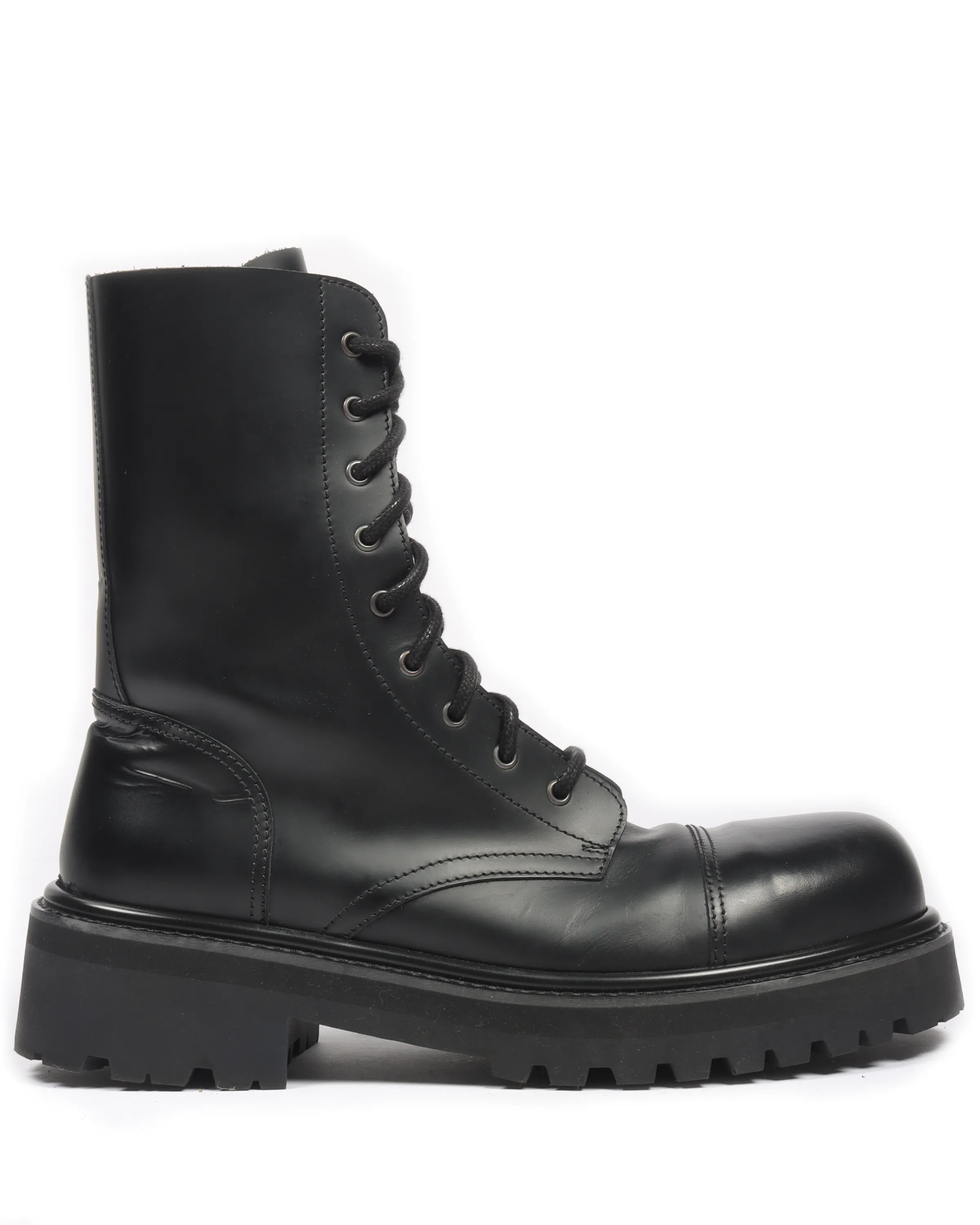 SS20 Leather Combat Boots