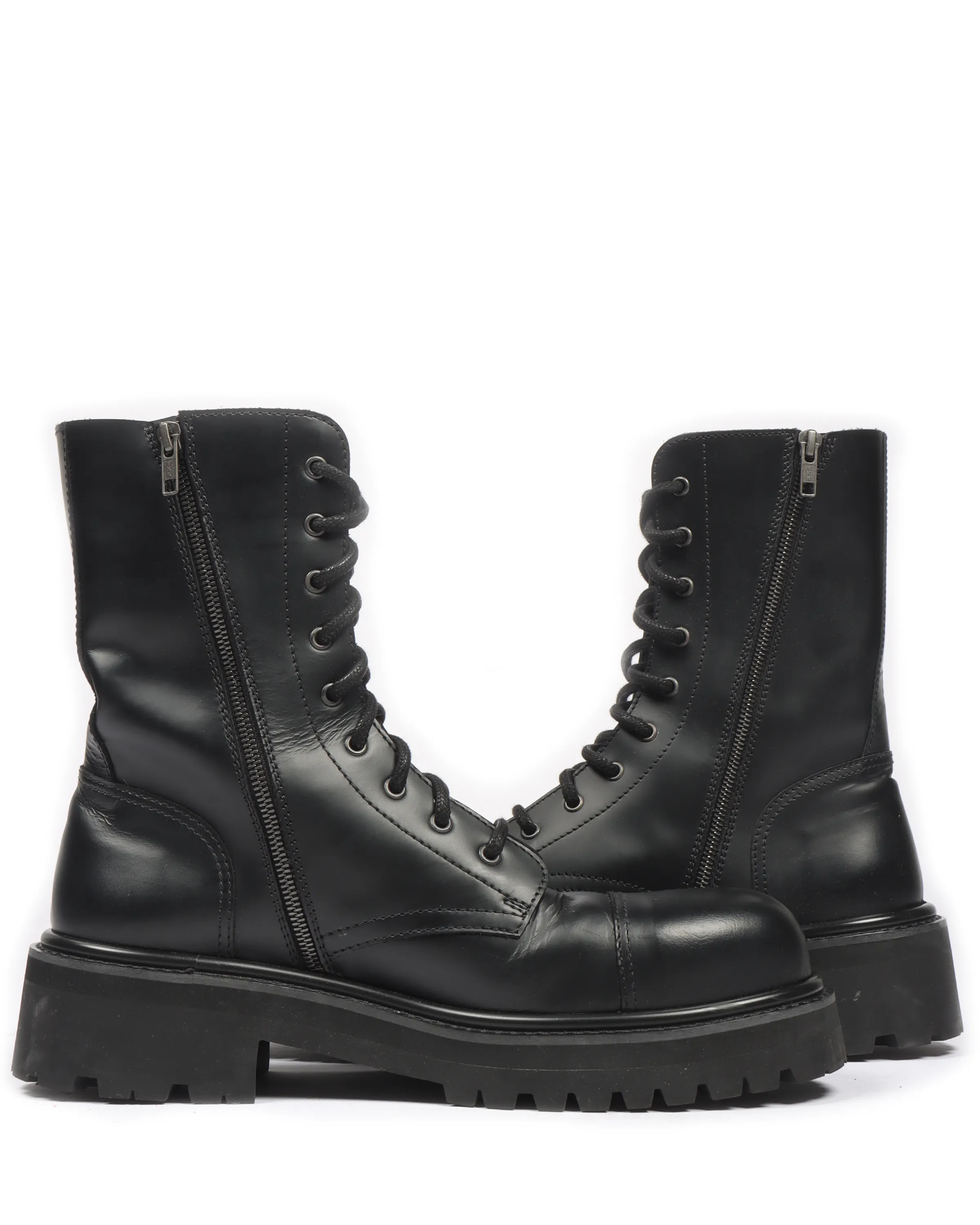 SS20 Leather Combat Boots