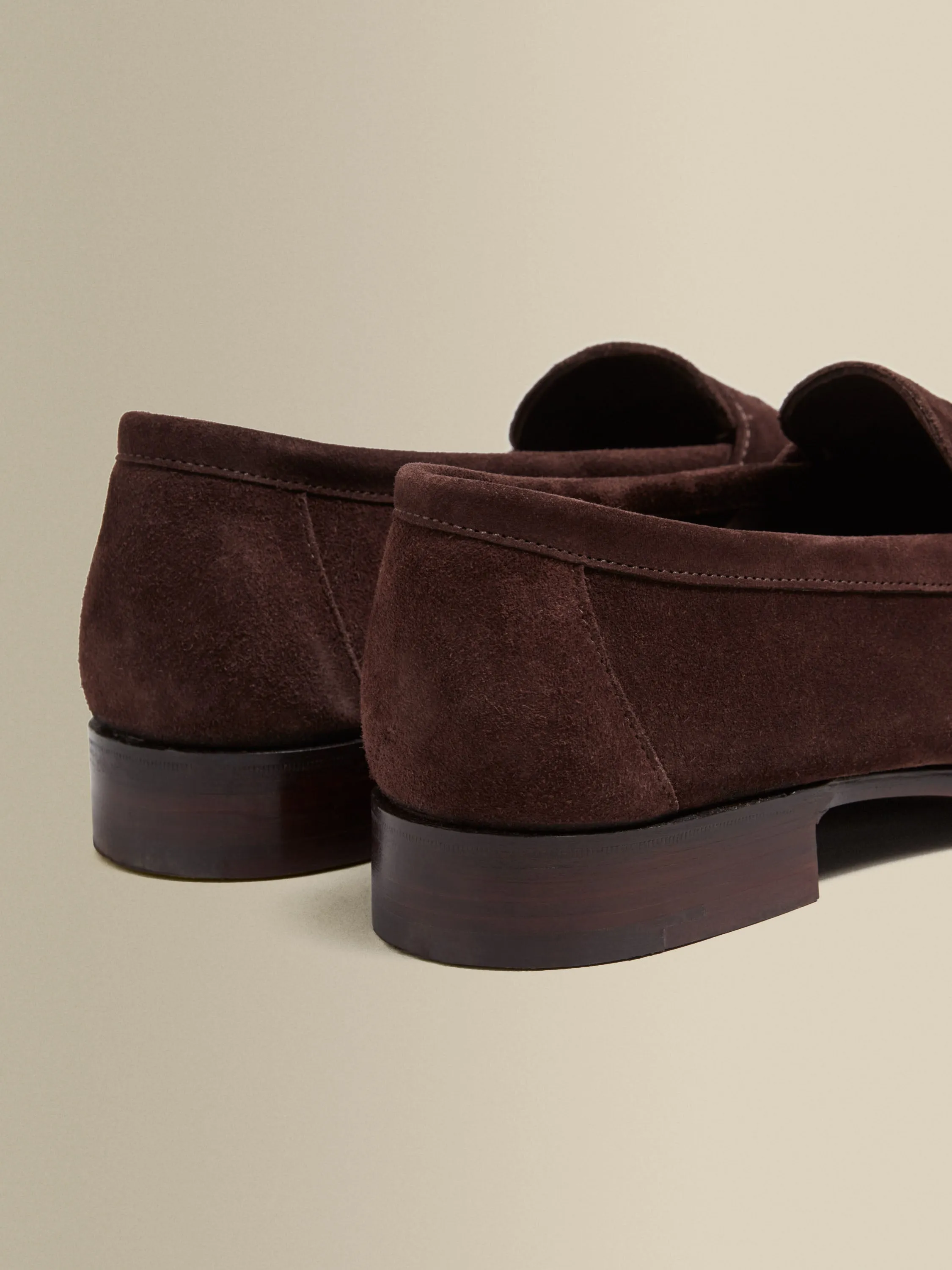 Suede Split Toe Loafer Shoes