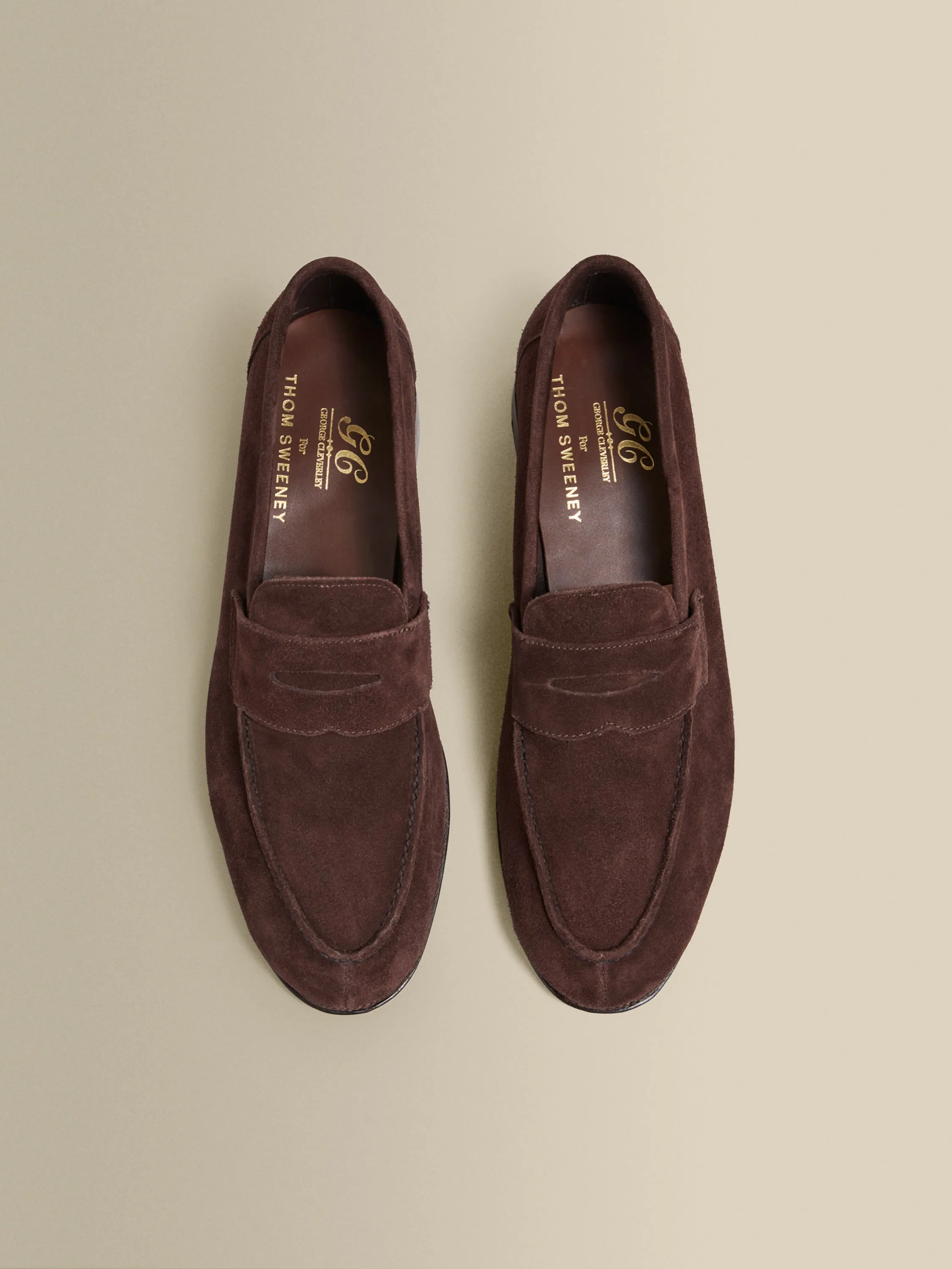 Suede Split Toe Loafer Shoes