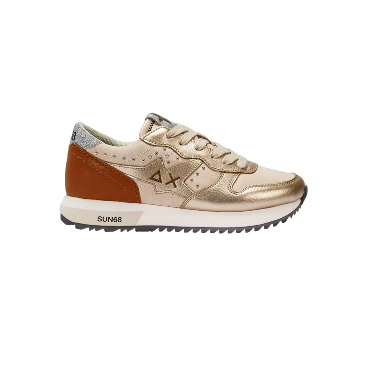 Sun68 scarpa sneakers da donna Stargirl Studs Z43212 16 beige