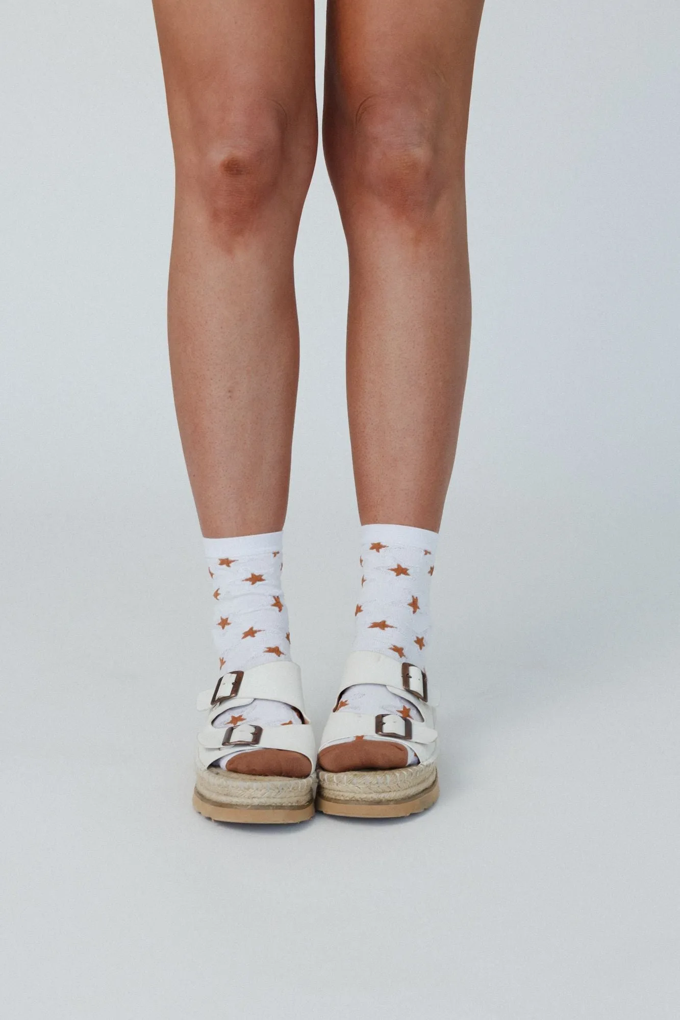 Super Star Socks - White