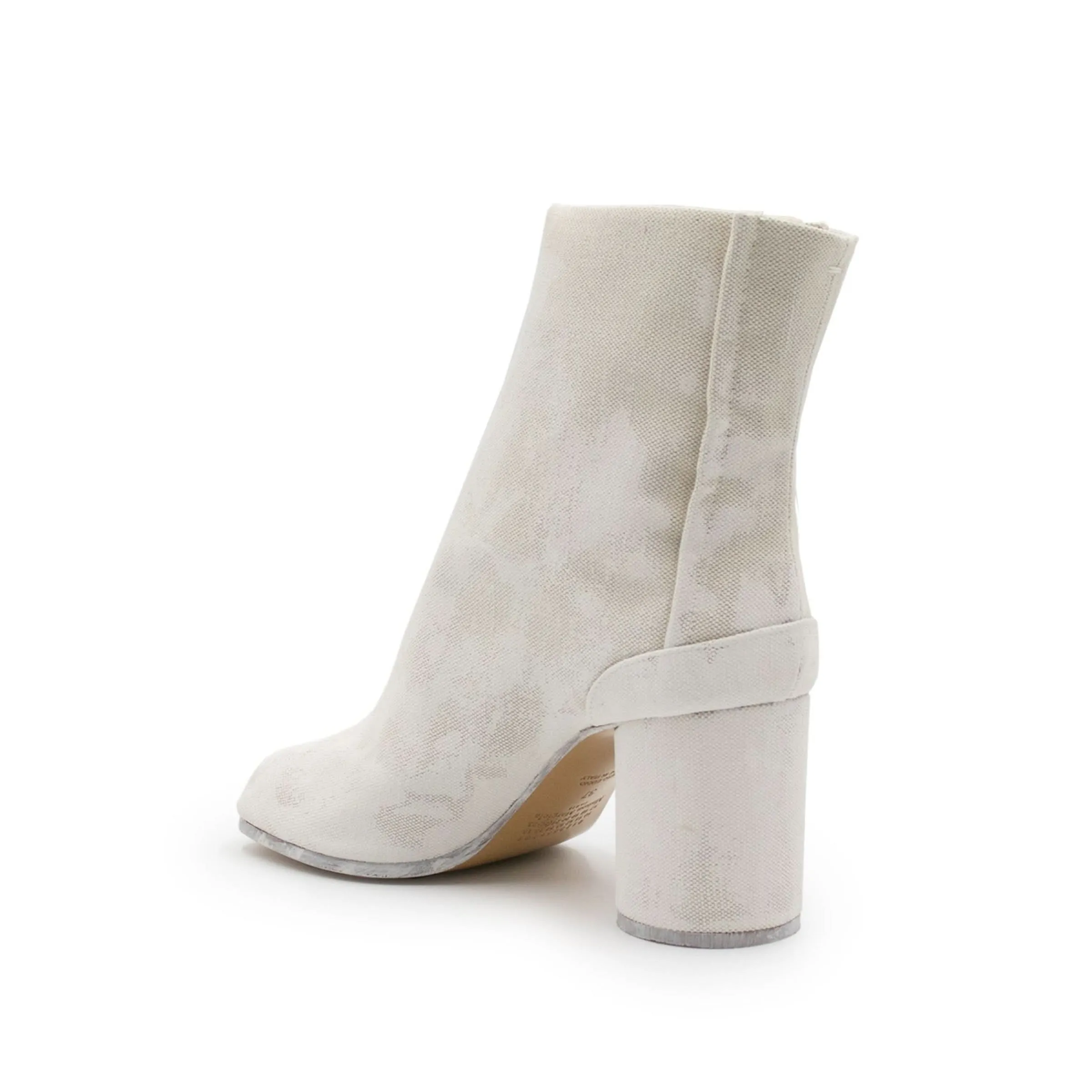 Tabi Toe Ankle Boots 80 Mm in Sand