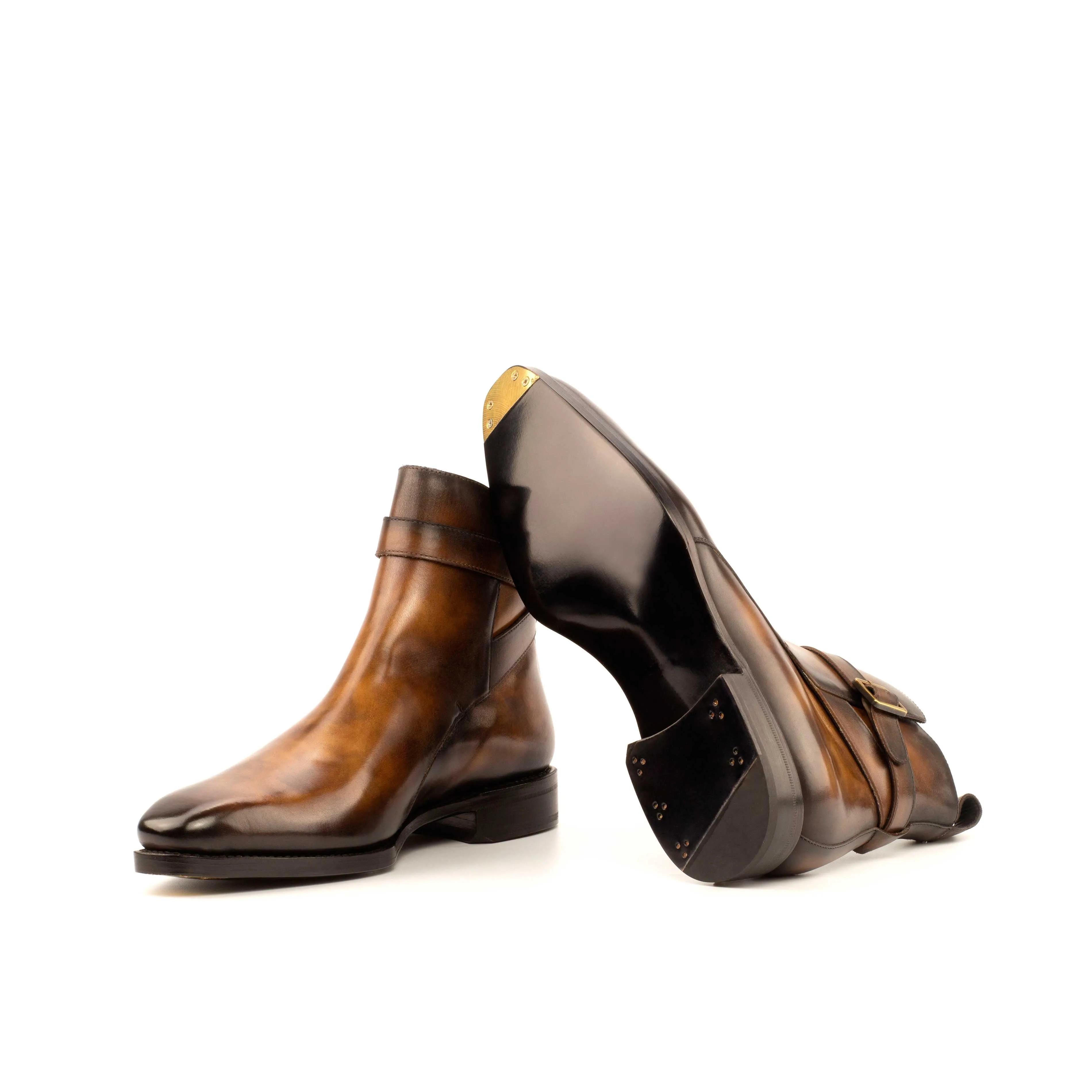 The Jodhpur Boot • Brown Patina | Metal Toe Tap