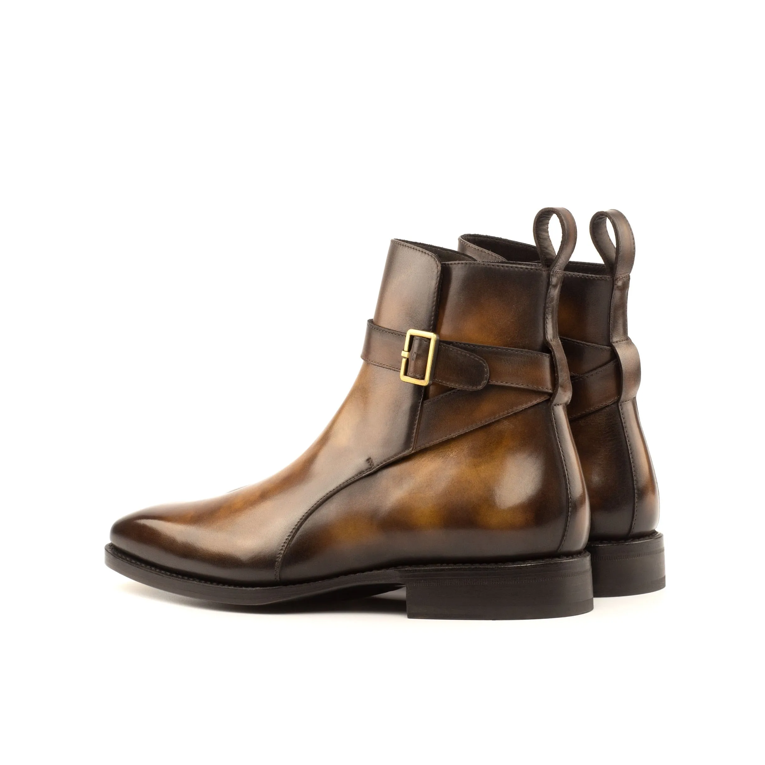 The Jodhpur Boot • Brown Patina | Metal Toe Tap