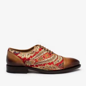 The Paris Shoe in Red Paisley