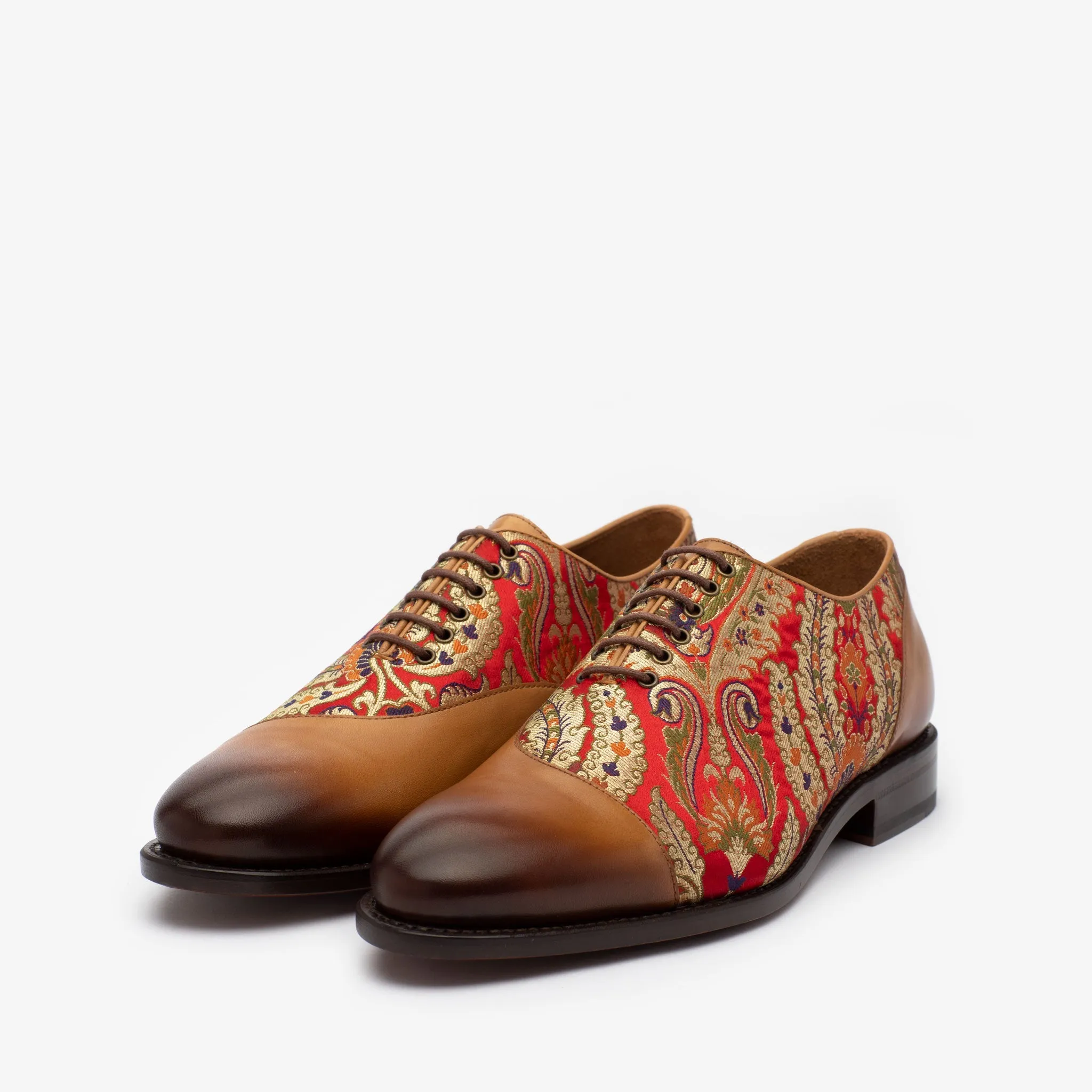 The Paris Shoe in Red Paisley