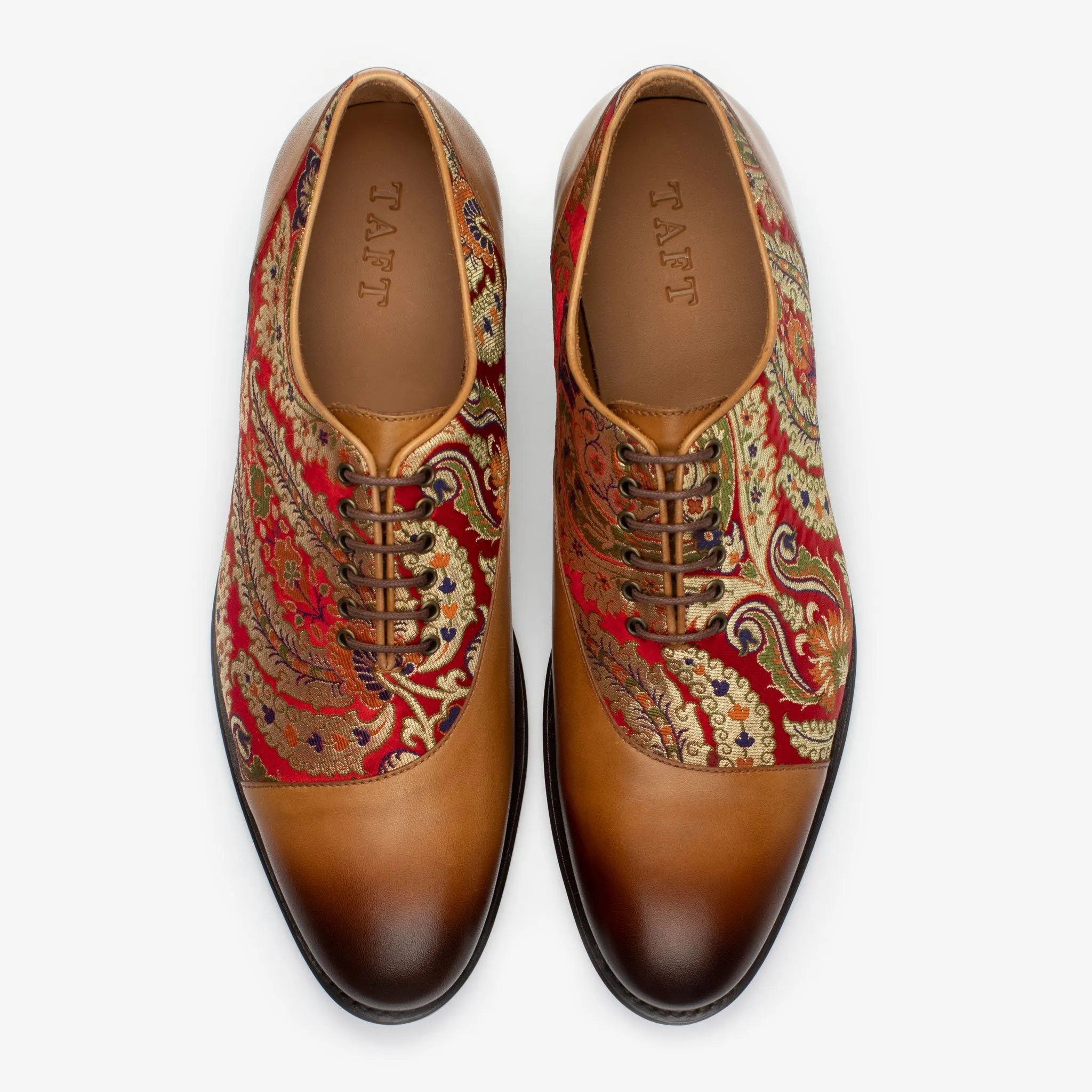 The Paris Shoe in Red Paisley