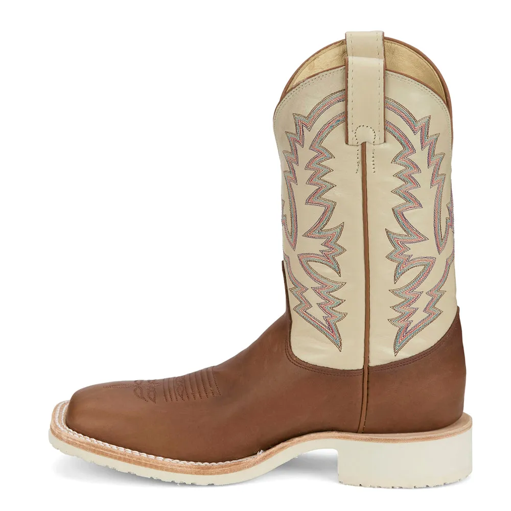 Trainor Bone Square Toe Cowboy Boots