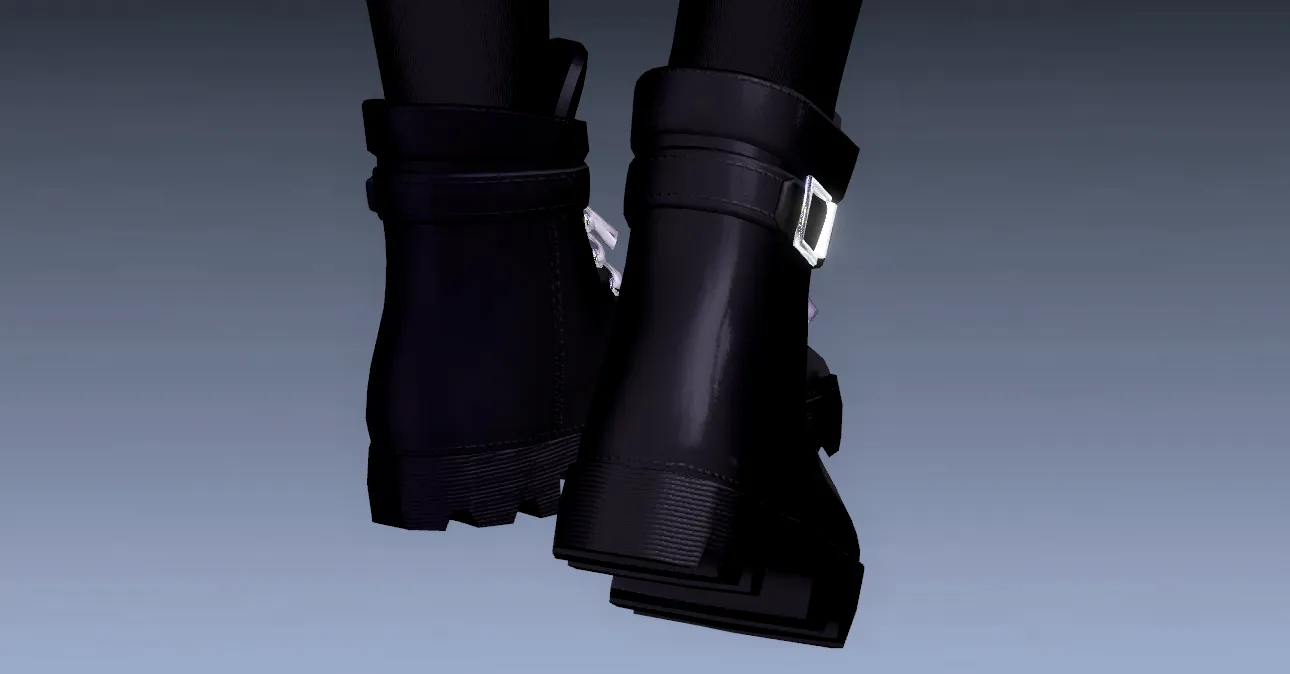 (Unisex) Combat boots (3D Model assets)(Commercial license)