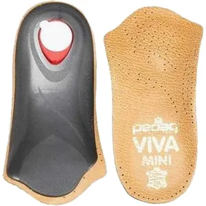 Unisex Pedag Viva Mini 3/4 Orthotic Insoles Tan Leather