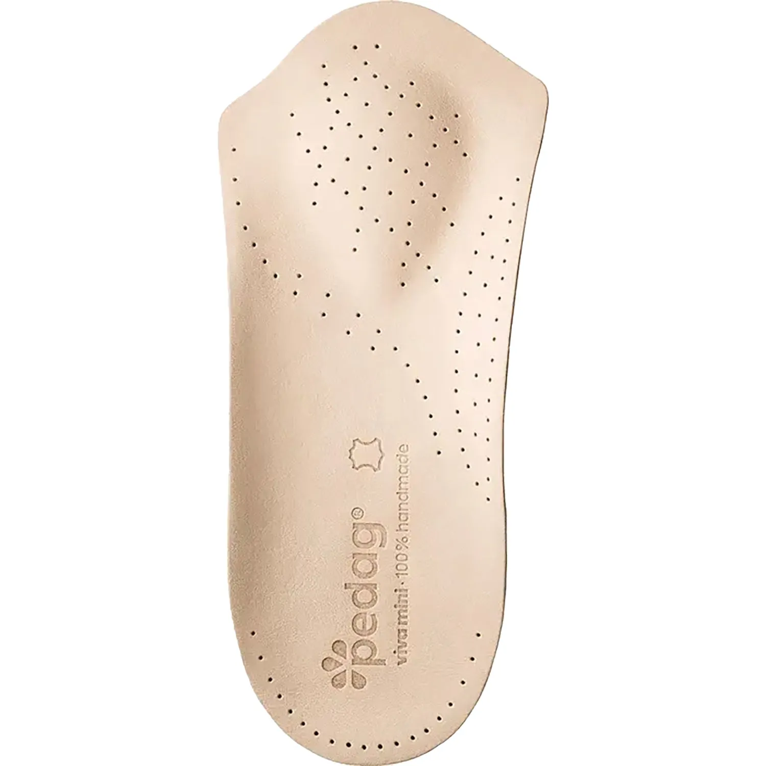 Unisex Pedag Viva Mini 3/4 Orthotic Insoles Tan Leather