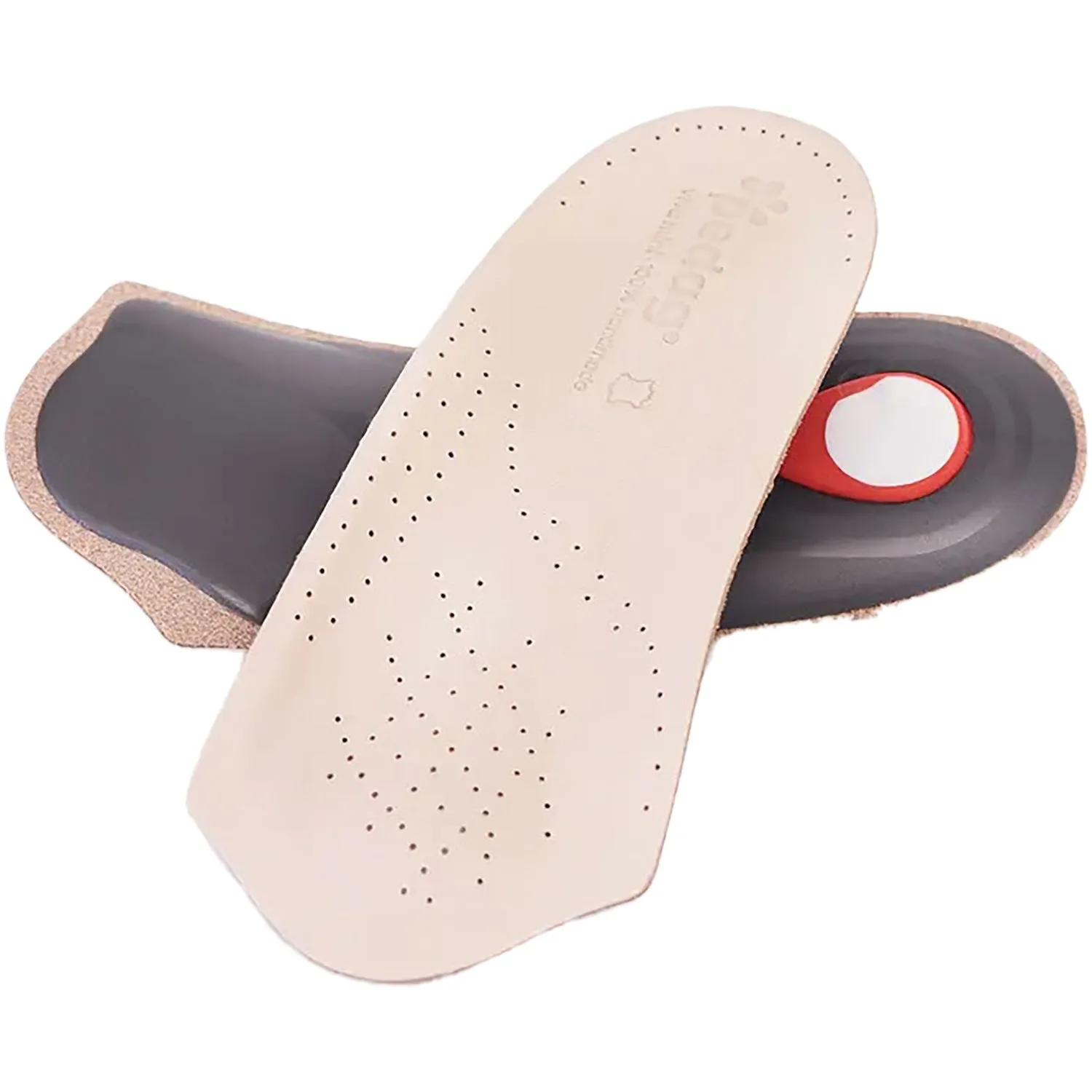 Unisex Pedag Viva Mini 3/4 Orthotic Insoles Tan Leather