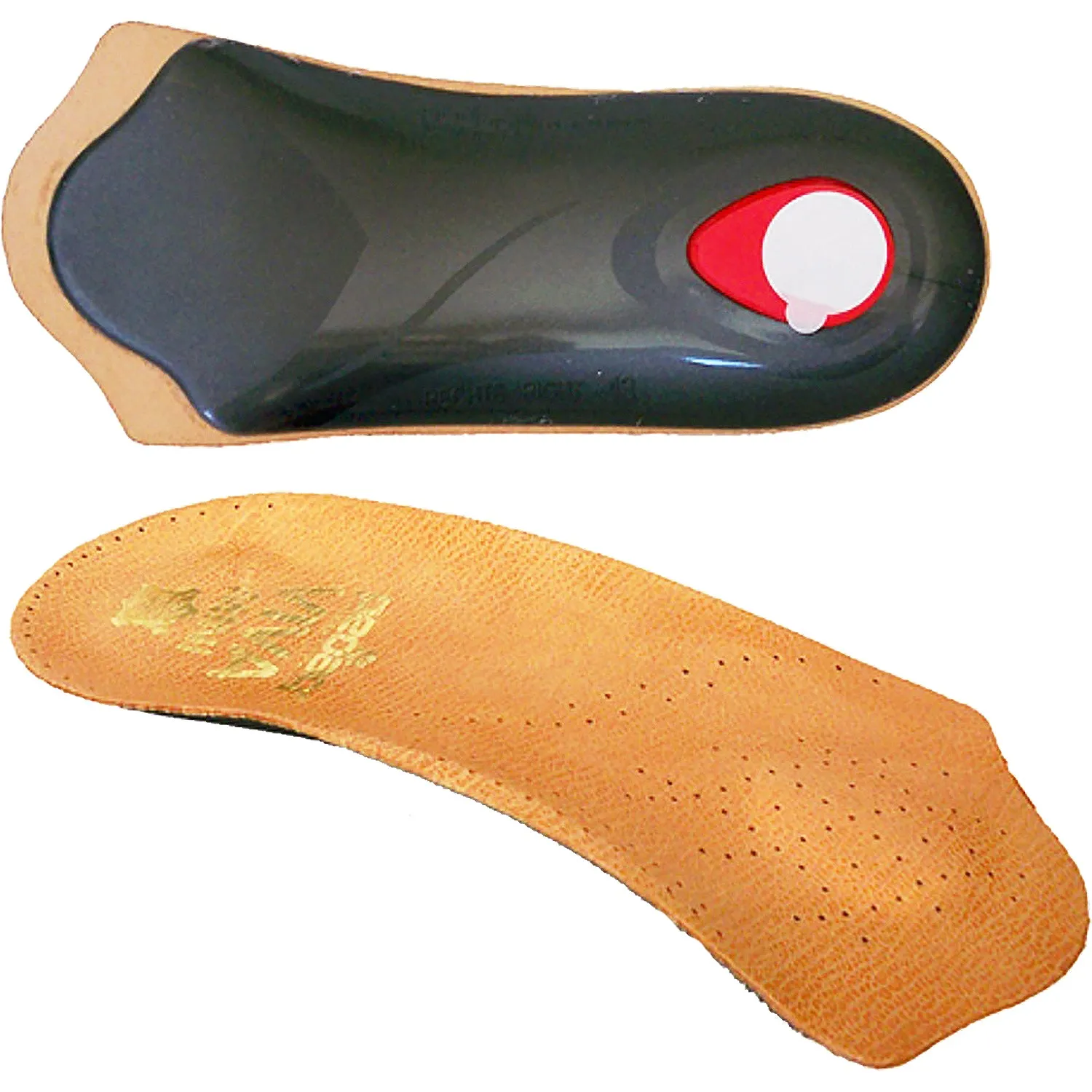 Unisex Pedag Viva Mini 3/4 Orthotic Insoles Tan Leather