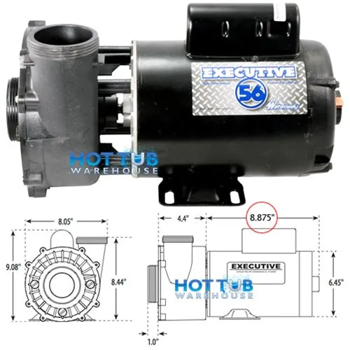 Waterway Executive 2 Horsepower 2 Spd 56 Frame Pump 3720821-1D - 2"