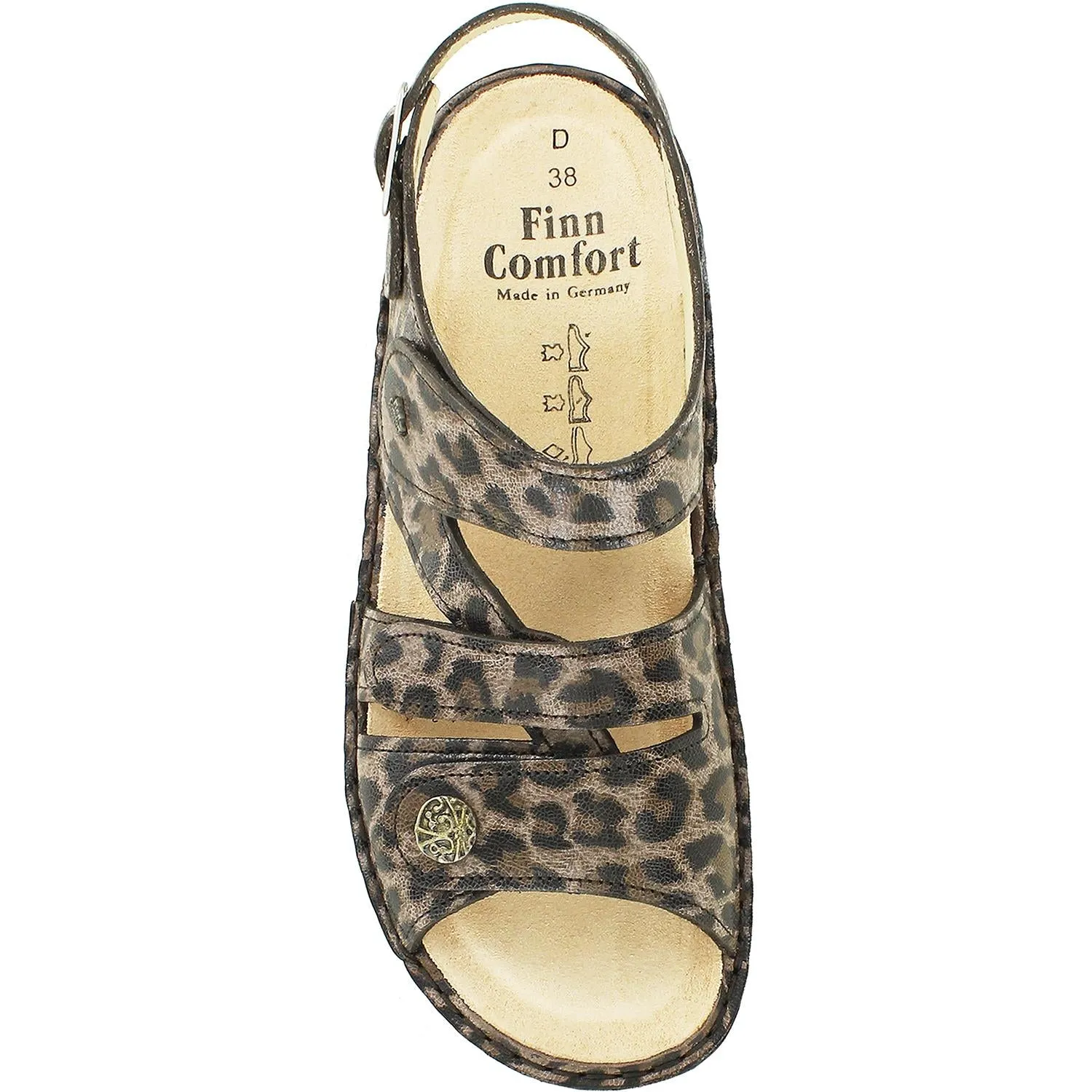 Women's Finn Comfort Gomera Soft Natural Leopard Leather