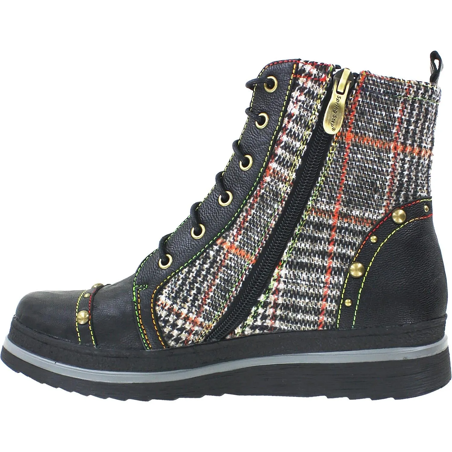 Women's Spring Step Rehja Black Multi Leather