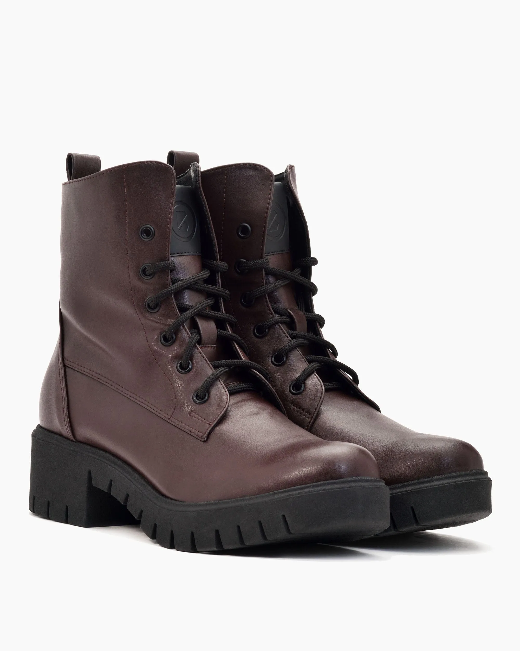 Women's Workers No. 3 Vegea® Grape Leather Boots | Chocolate