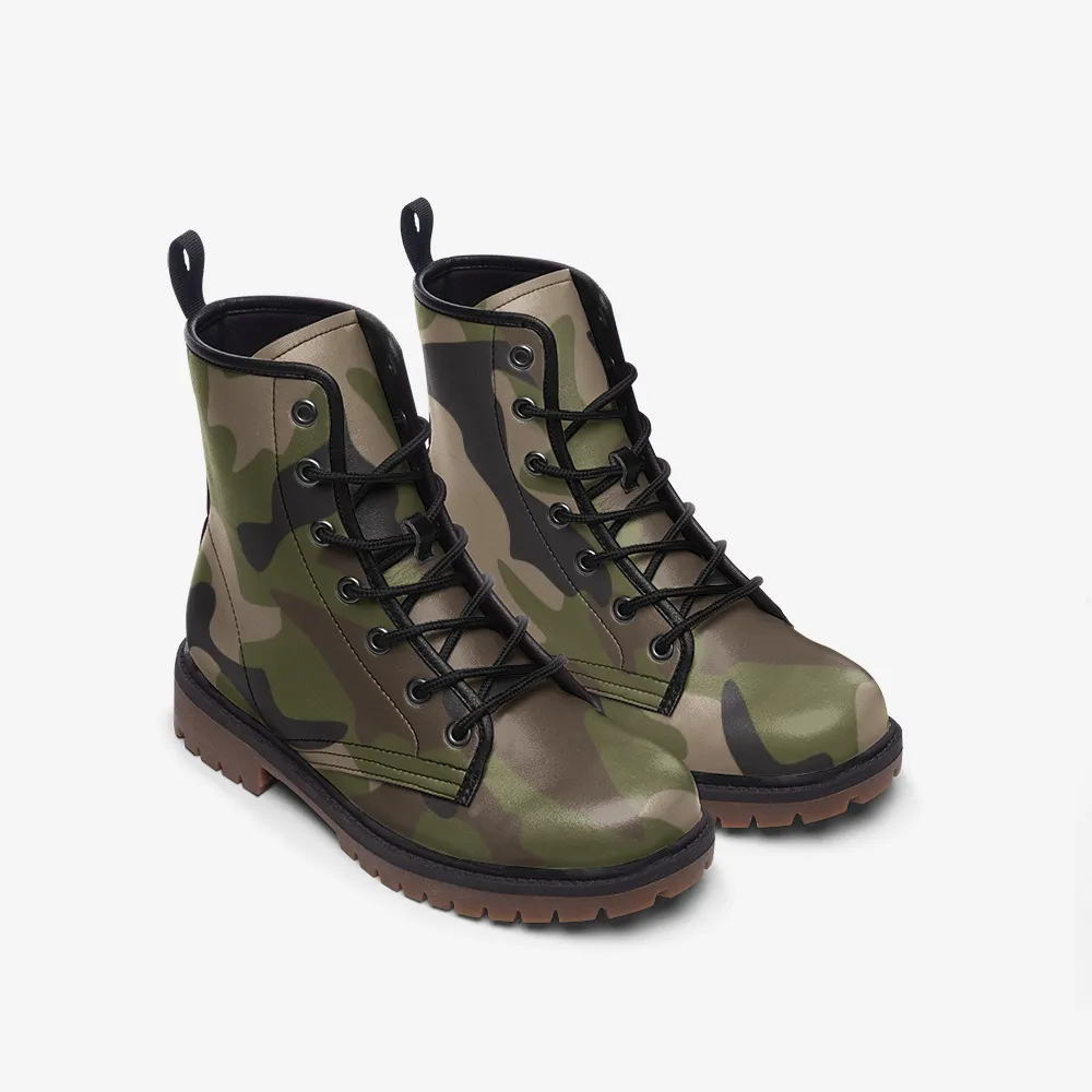 Woodland Camo Lace Up Boots