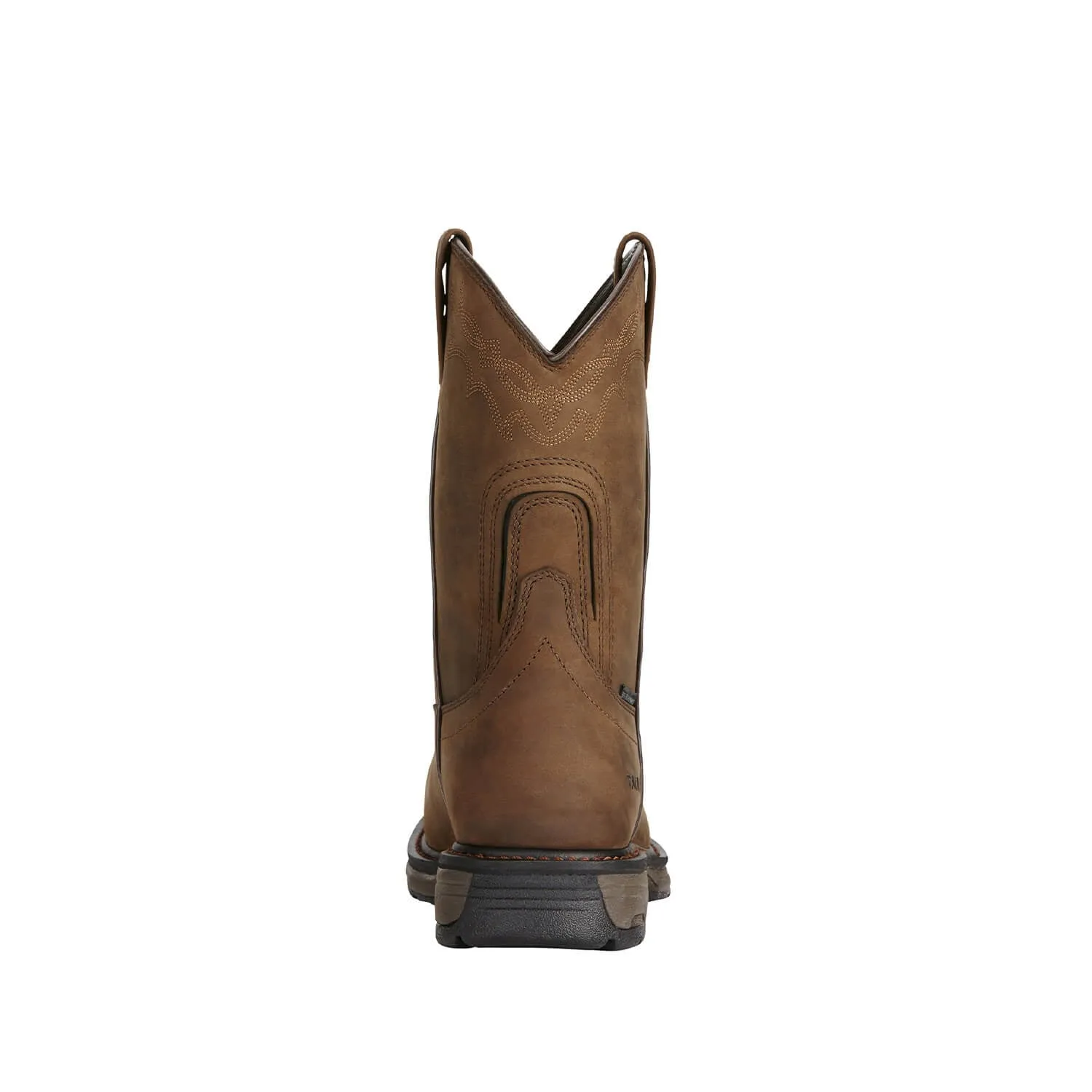 WorkHog Composite-Toe Waterproof Wellington Work Boot Brown