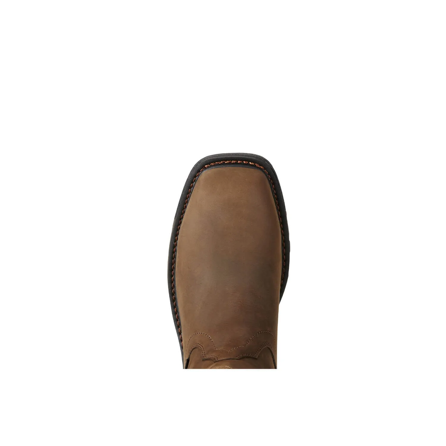 WorkHog Composite-Toe Waterproof Wellington Work Boot Brown