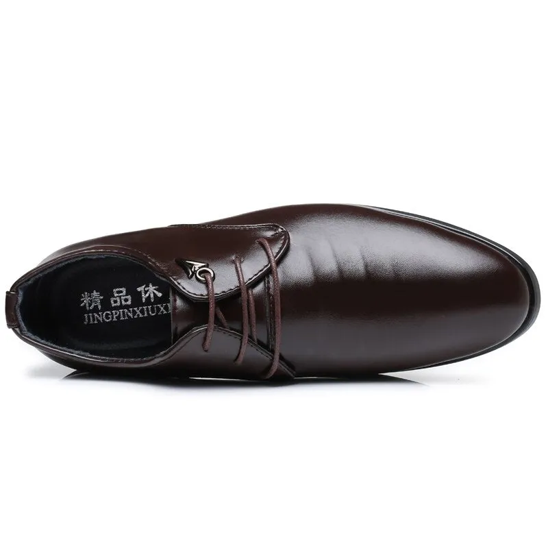 Yeknu New Holfredterse Formal Casual Leather Black/Brown Men's Oxfords Business Fashion Quality Cowhide Retro Lace up Dress Shoes 2213